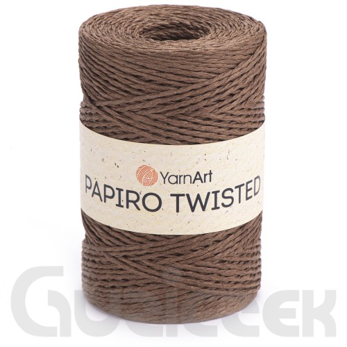 Rafia YarnArt Papiro Twisted 1316 brązowy