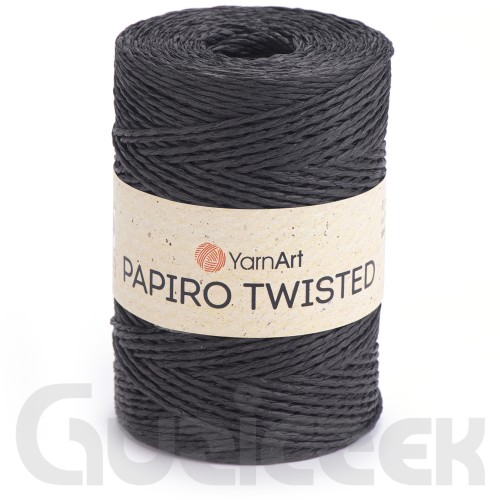 Rafia YarnArt Papiro Twisted 1309 czarny