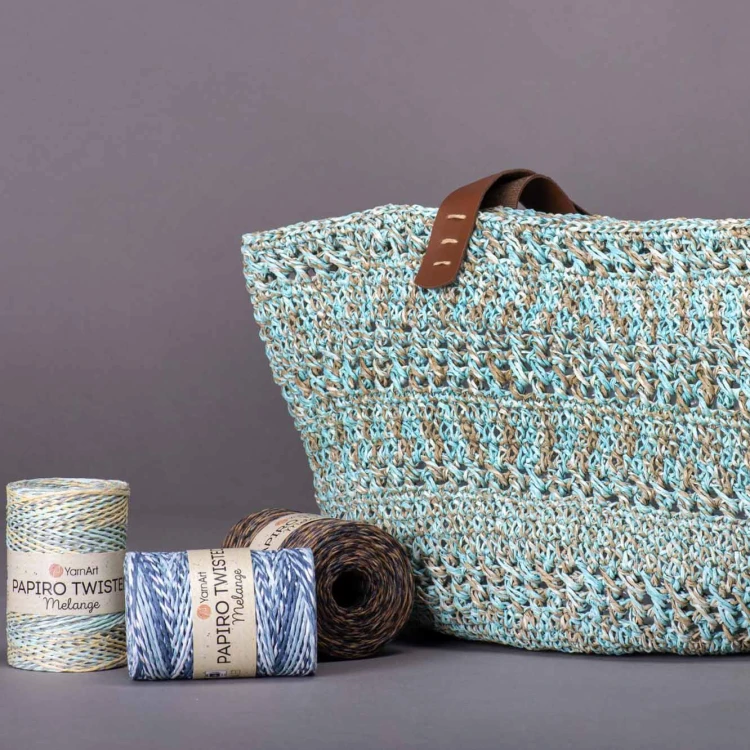 Rafia YarnArt Papiro Twisted Melange