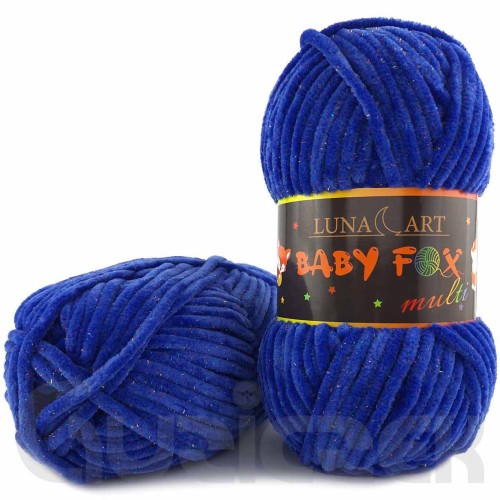 Włóczka Luna Art Baby Fox Multi 810-05 kobaltowy