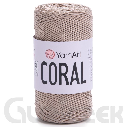 Sznurek YarnArt Coral 1914 ciemny beżowy