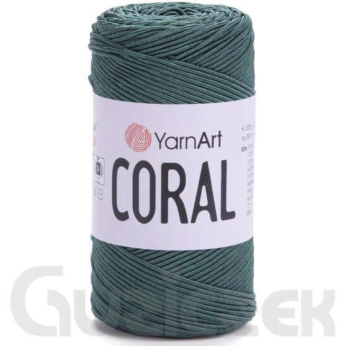 Sznurek YarnArt Coral 1913 butelkowy zielony
