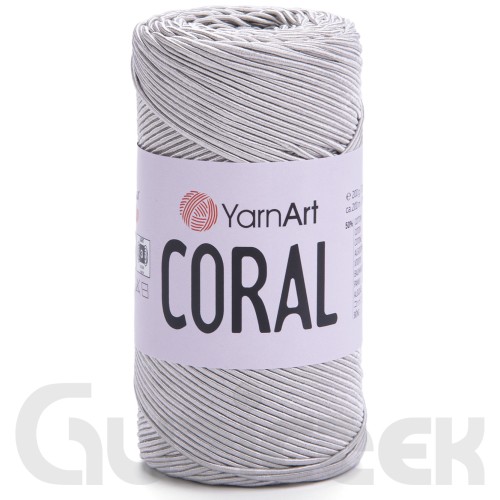 Sznurek YarnArt Coral 1918 srebrny