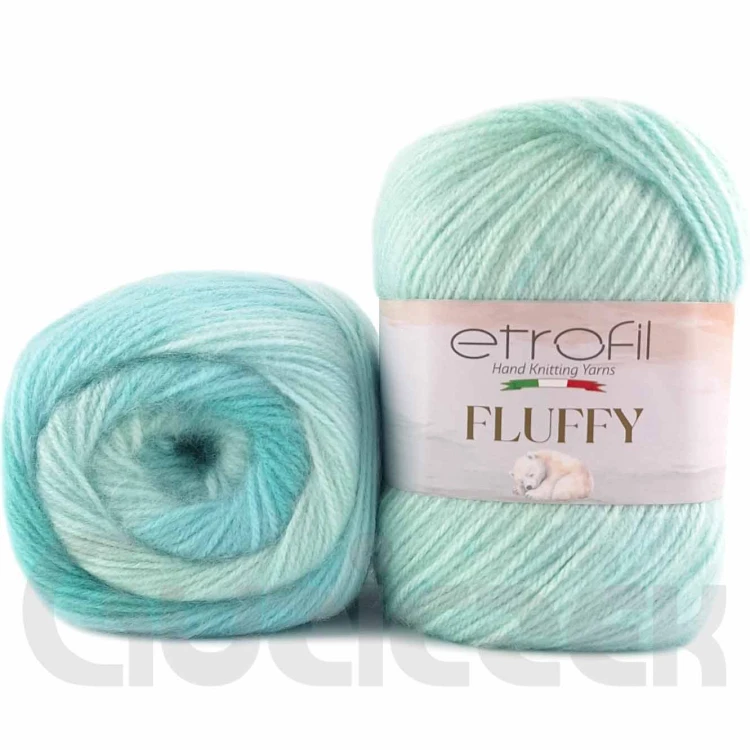 Włóczka Etrofil Fluffy 1146 lazurowy