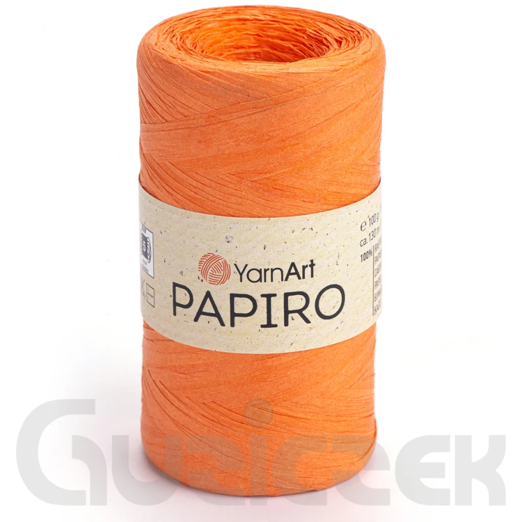 Rafia YarnArt Papiro 1317 pomarańczowy