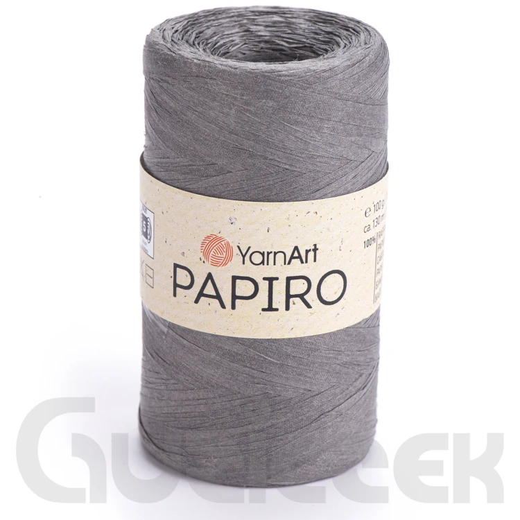 Rafia YarnArt Papiro 1321 grafitowy