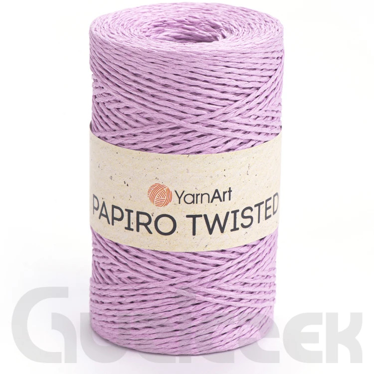 Rafia YarnArt Papiro Twisted 1308 lawendowy