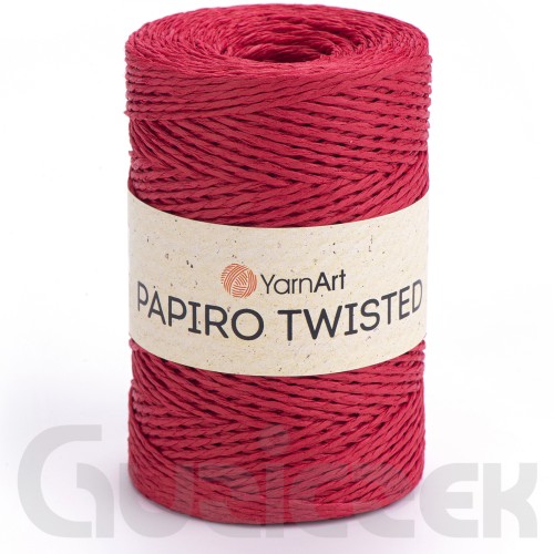 Rafia YarnArt Papiro Twisted 1310 czerwony