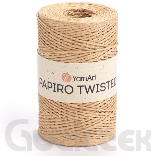 Rafia YarnArt Papiro Twisted 1315 ciepły beżowy
