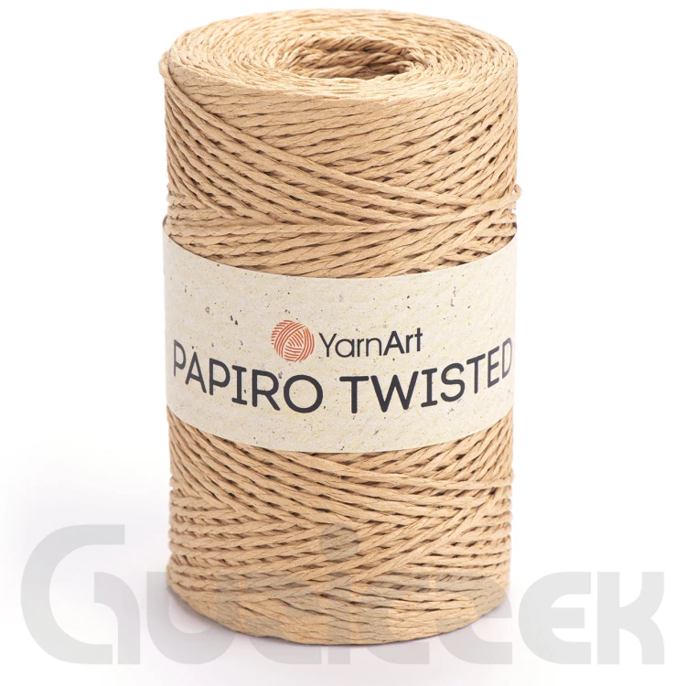Rafia YarnArt Papiro Twisted 1315 ciepły beżowy