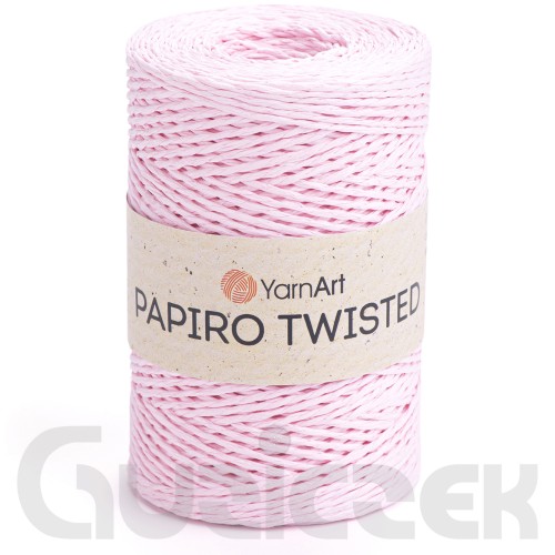 Rafia YarnArt Papiro Twisted 1318 różowy