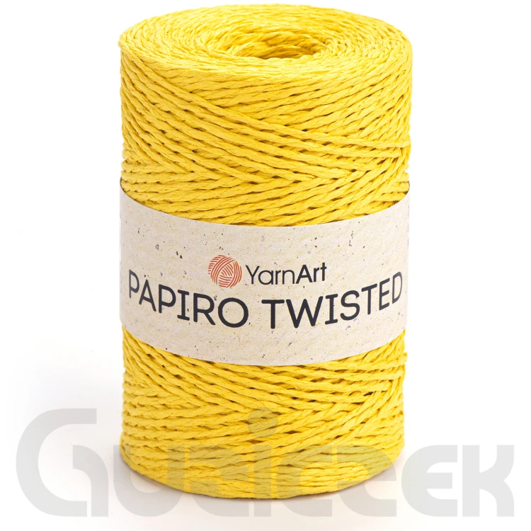 Rafia YarnArt Papiro Twisted 1319 żółty