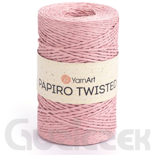 Rafia YarnArt Papiro Twisted 1326 brudny różowy