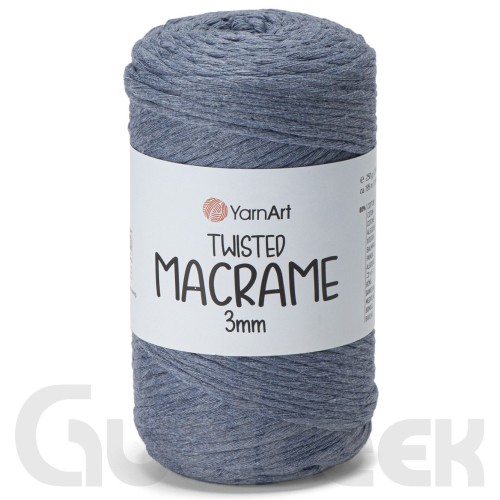 YarnArt twisted macrame 3mm 761 jeans