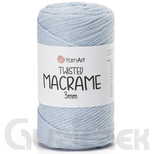 YarnArt twisted macrame 3mm 760 błękitny