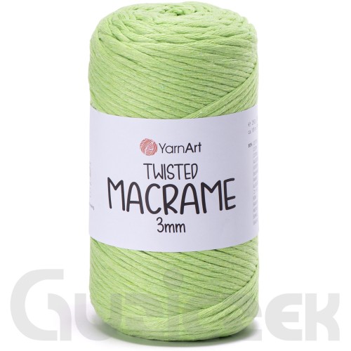 YarnArt twisted macrame 3mm 755 pistacjowy