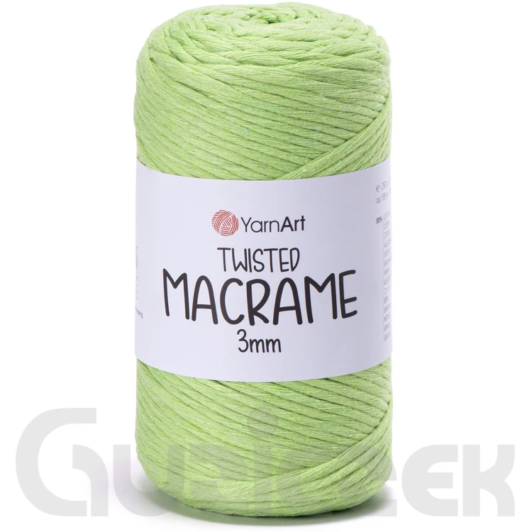 YarnArt twisted macrame 3mm 755 pistacjowy