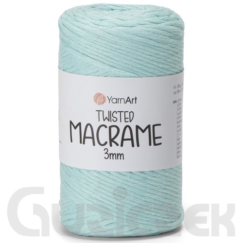 YarnArt twisted macrame 3mm 775 miętowy