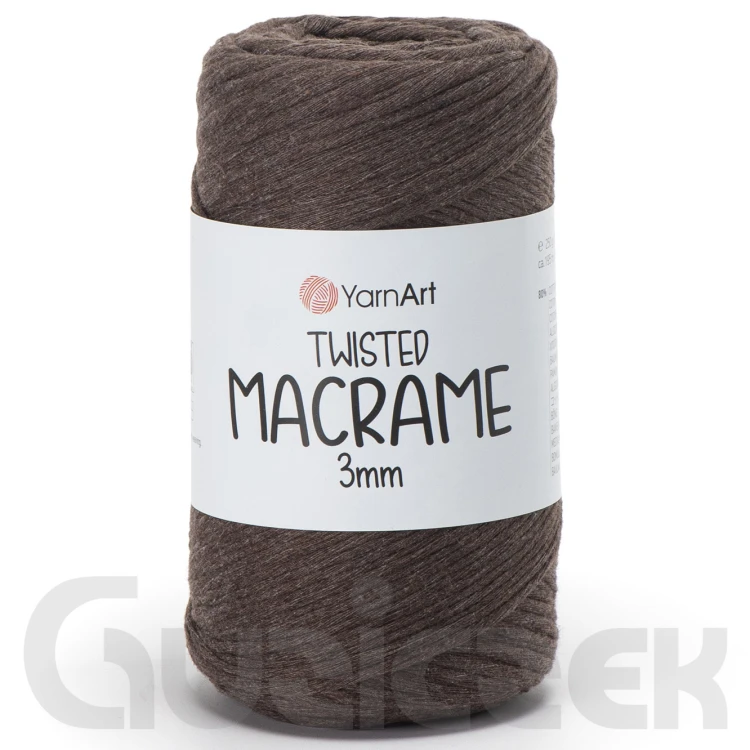 YarnArt twisted macrame 3mm 769 czekoladowy