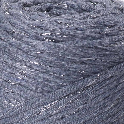 YarnArt twisted macrame 3mm lurex 761 jeans