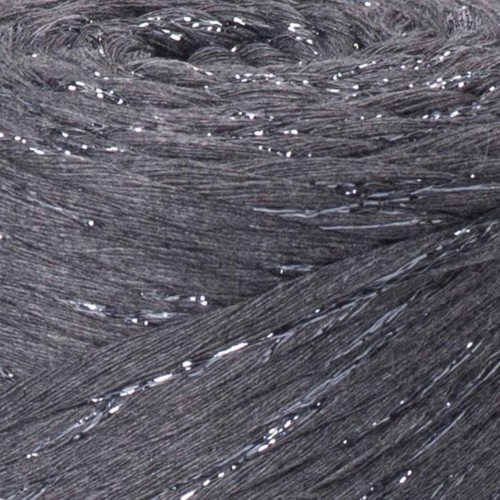 YarnArt twisted macrame 3mm lurex 758 ciemny szary