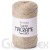 YarnArt twisted macrame 3mm lurex 768 ciemny beż