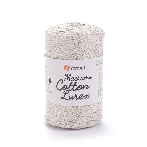 Sznurek YarnArt macrame cotton lurex 725