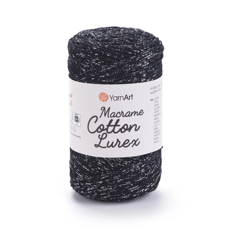 Sznurek YarnArt macrame cotton lurex 723