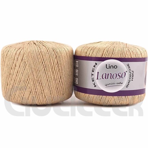 Włóczka Lanoso Lino 905 jasny beżowy