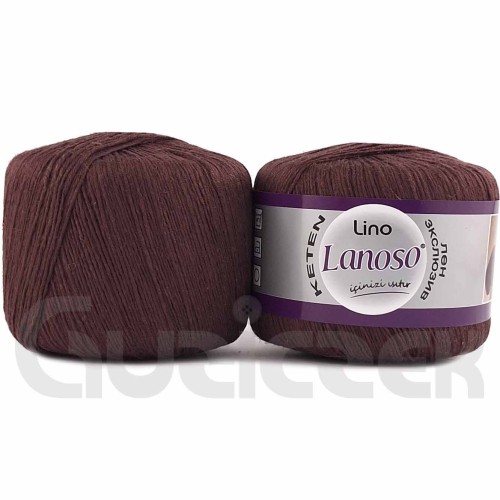 Włóczka Lanoso Lino 924 brązowy