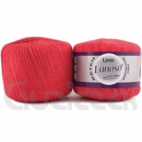 Włóczka Lanoso Lino 938 koralowy