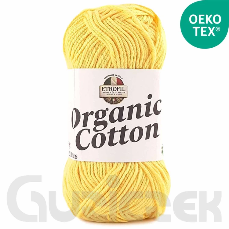 Włóczka Etrofil Organic Cotton 72294 cytrynowy