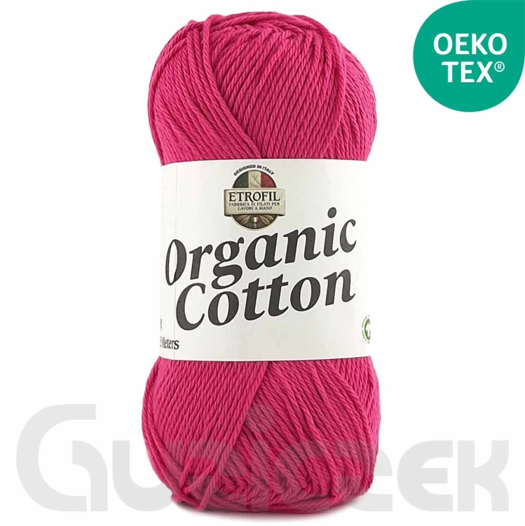 Włóczka Etrofil Organic Cotton 73439 ciemny różowy