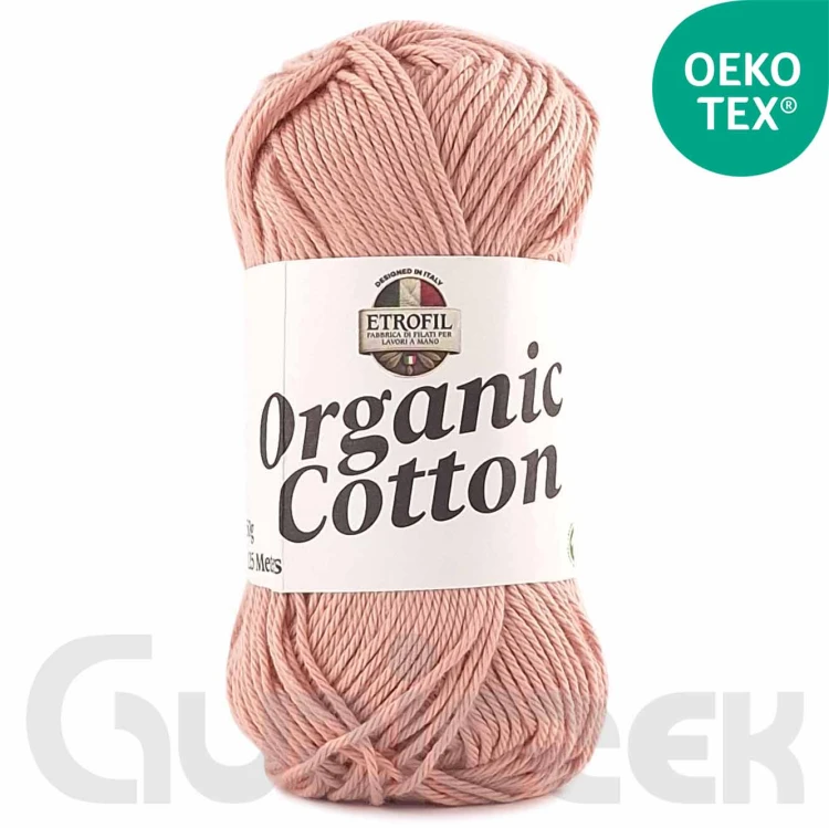 Włóczka Etrofil Organic Cotton 73434 brudny róż
