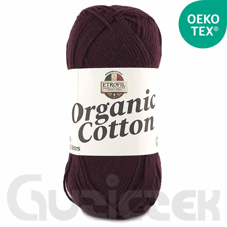 Włóczka Etrofil Organic Cotton 72293 burgundowy