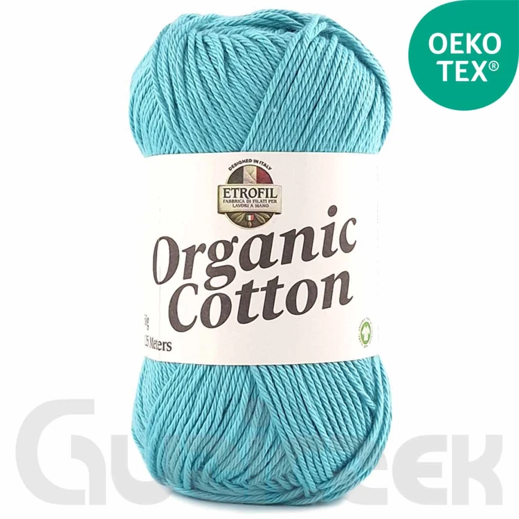 Włóczka Etrofil Organic Cotton 74380 jasny turkusowy