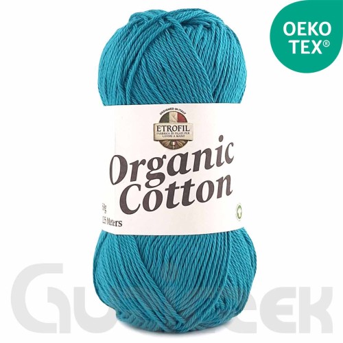 Włóczka Etrofil Organic Cotton 75433 ciemny turkusowy