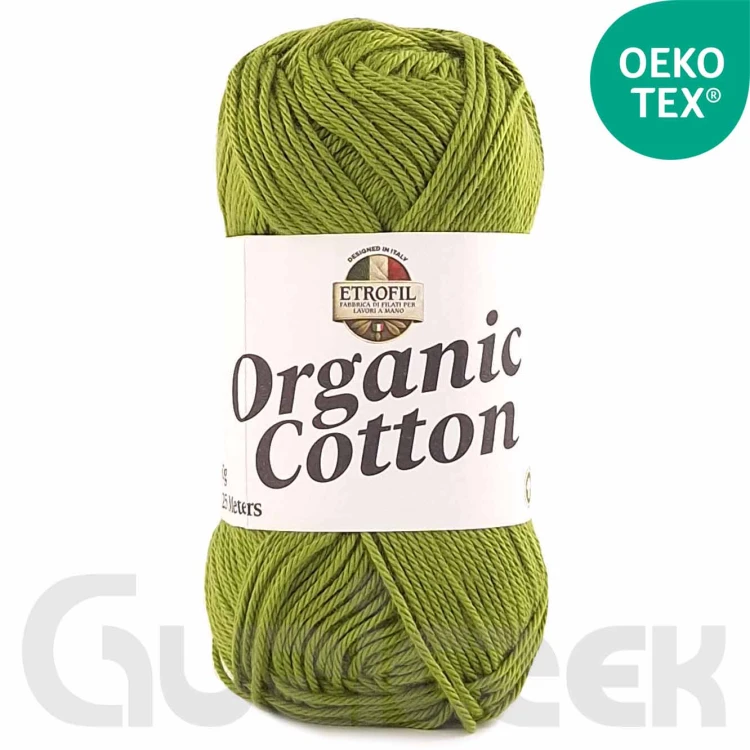 Włóczka Etrofil Organic Cotton 74386 oliwkowy