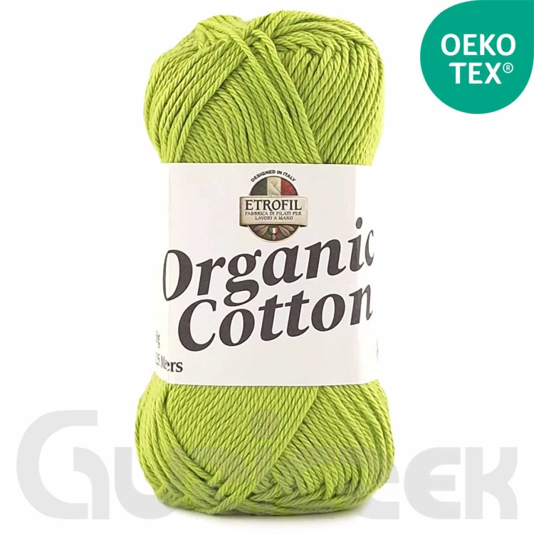 Włóczka Etrofil Organic Cotton 74376 jasny zielony