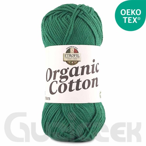Włóczka Etrofil Organic Cotton 74378 ciemny zielony