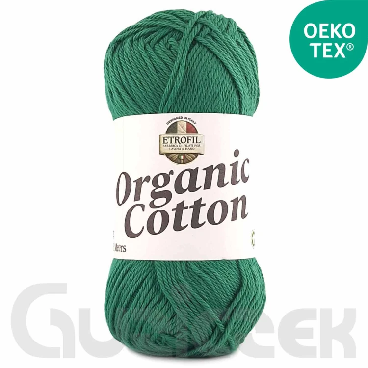 Włóczka Etrofil Organic Cotton 74378 ciemny zielony