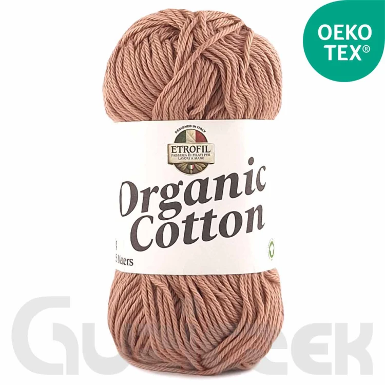 Włóczka Etrofil Organic Cotton 77227 ciemny beżowy