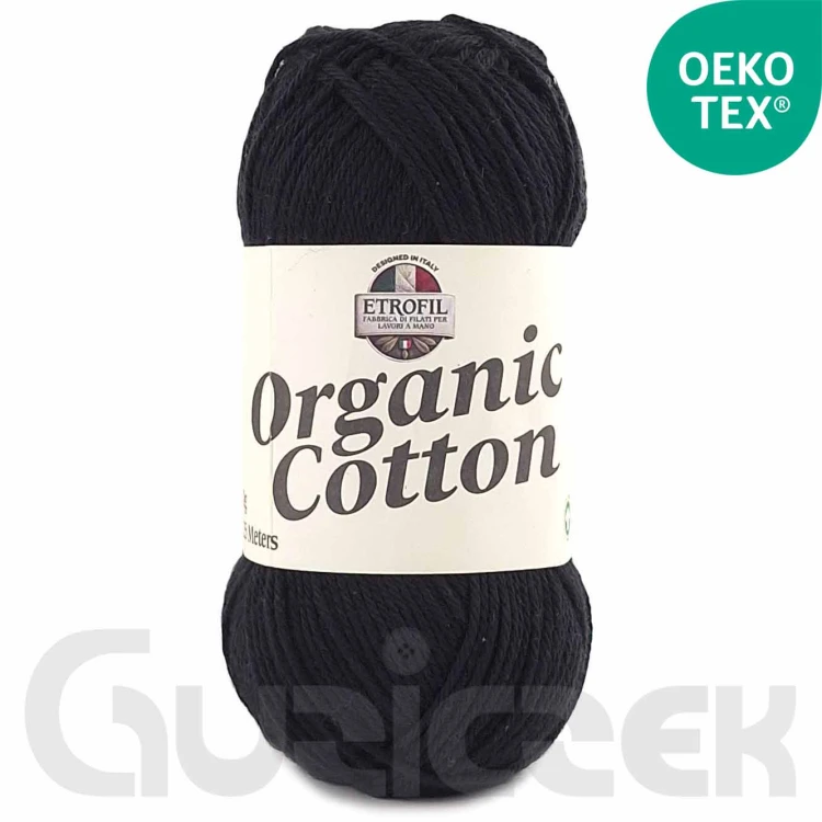 Włóczka Etrofil Organic Cotton 79215 czarny