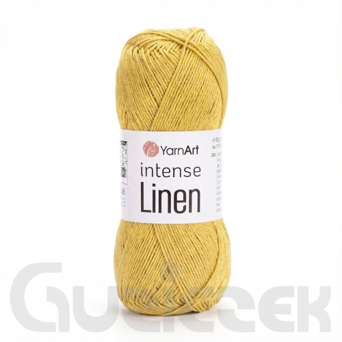 Włóczka YarnArt Intense Linen 4119 jasna musztarda
