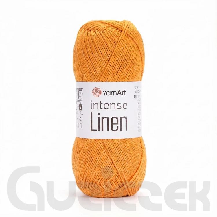 Włóczka YarnArt Intense Linen 4116 brudna pomarańcz