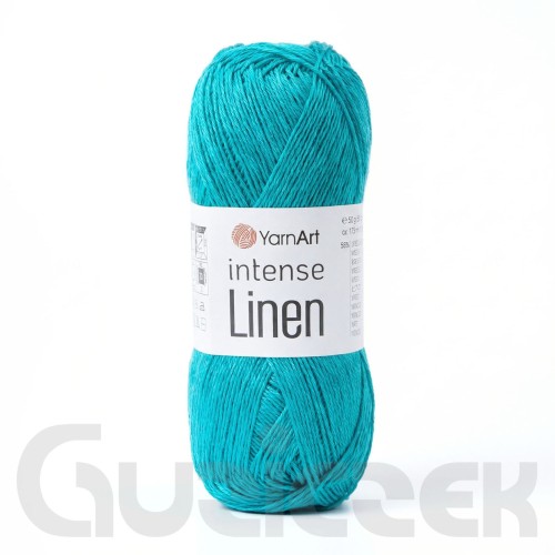 Włóczka YarnArt Intense Linen 4129 ciemny turkus