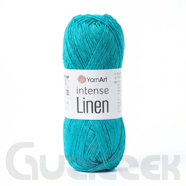 Włóczka YarnArt Intense Linen 4129 ciemny turkus