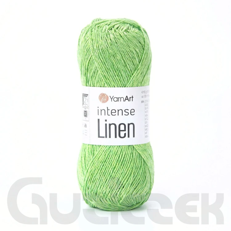 Włóczka YarnArt Intense Linen 4125 jasny zielony