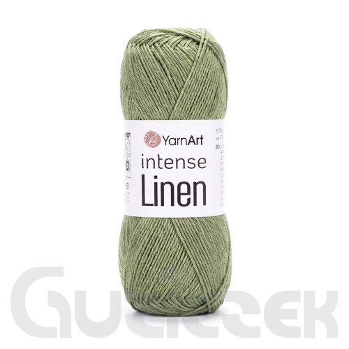 Włóczka YarnArt Intense Linen 4121 oliwkowy