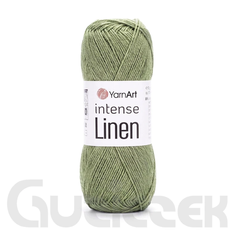 Włóczka YarnArt Intense Linen 4121 oliwkowy